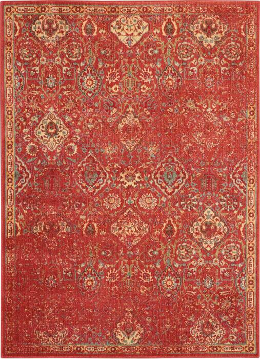 Nourison Somerset Red 53 X 75 Area Rug 805-114966 Image 0