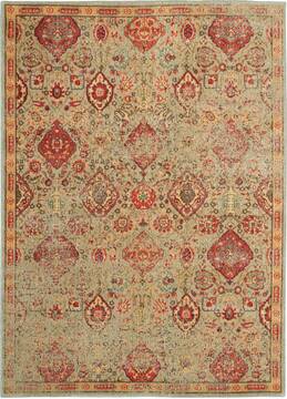 Nourison Somerset Green Rectangle 5x7 ft Polyester Carpet 114967