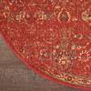 Nourison Somerset Red Round 56 X 56 Area Rug  805-114968 Thumb 1