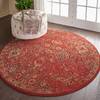 Nourison Somerset Red Round 56 X 56 Area Rug  805-114968 Thumb 5