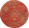 Nourison Somerset Red Round 56 X 56 Area Rug  805-114968 Thumb 0