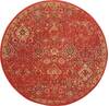 Nourison Somerset Red Round 56 X 56 Area Rug 805-114968 Thumb 0