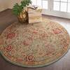 Nourison Somerset Green Round 56 X 56 Area Rug  805-114969 Thumb 3