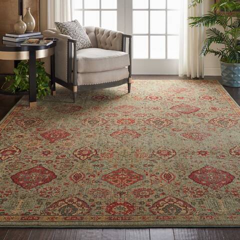 Nourison Somerset Green 79 X 1010 Area Rug 805-114971 Image 5