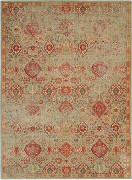 Nourison Somerset Green Rectangle 8x11 ft Polyester Carpet 114971