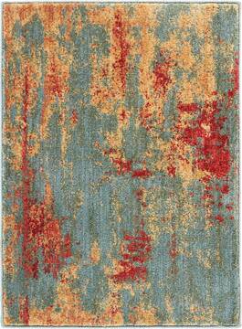 Nourison Somerset Blue Rectangle 2x3 ft Polyester Carpet 114974