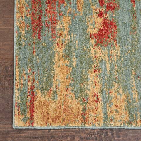 Nourison Somerset Blue 53 X 75 Area Rug 805-114976 Image 1