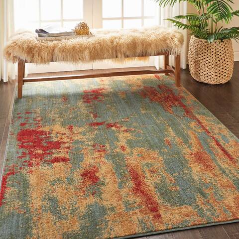 Nourison Somerset Blue 53 X 75 Area Rug 805-114976 Image 5