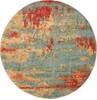 Nourison Somerset Blue Round 56 X 56 Area Rug 805-114977 Thumb 0