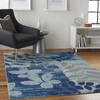 Nourison Tranquil Blue 40 X 60 Area Rug  805-114984 Thumb 5