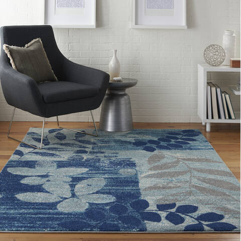 Nourison Tranquil Blue 53 X 73 Area Rug 805-114985 Image 3