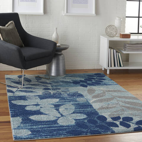 Nourison Tranquil Blue 53 X 73 Area Rug 805-114985 Image 5