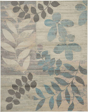 Nourison Tranquil Beige Rectangle 8x10 ft Polypropylene Carpet 114987