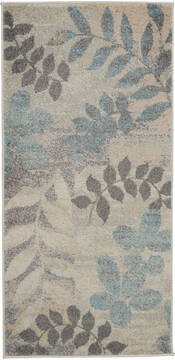 Nourison Tranquil Beige Rectangle 2x4 ft Polypropylene Carpet 114989
