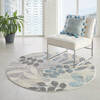 Nourison Tranquil Beige Round 53 X 53 Area Rug 805-114990 Thumb 3
