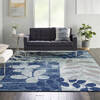 Nourison Tranquil Blue 80 X 100 Area Rug  805-114991 Thumb 3
