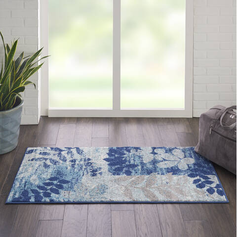 Nourison Tranquil Blue 20 X 40 Area Rug 805-114993 Image 3