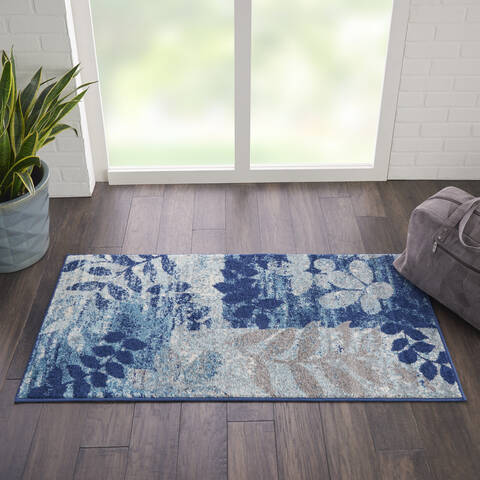 Nourison Tranquil Blue 20 X 40 Area Rug 805-114993 Image 4