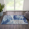 Nourison Tranquil Blue 20 X 40 Area Rug  805-114993 Thumb 4