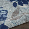 Nourison Tranquil Blue Round 53 X 53 Area Rug 805-114994 Thumb 2