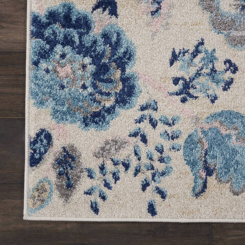 Nourison Tranquil Beige Runner 23 X 73 Area Rug 805-114995 Image 1