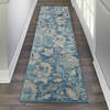 Nourison Tranquil Blue Runner 23 X 73 Area Rug 805-114996 Thumb 3