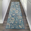 Nourison Tranquil Blue Runner 23 X 73 Area Rug  805-114996 Thumb 3