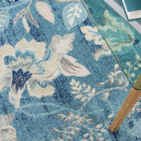 Nourison Tranquil Blue 53 X 73 Area Rug 805-114997 Image 4