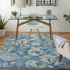 Nourison Tranquil Blue 53 X 73 Area Rug  805-114997 Thumb 3