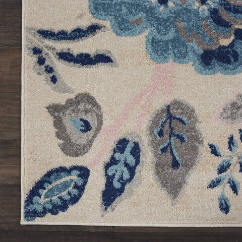 Nourison Tranquil Beige 80 X 100 Area Rug 805-115003 Image 1