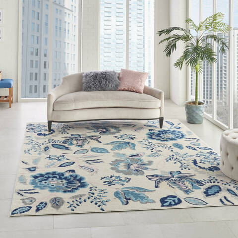 Nourison Tranquil Beige 810 X 1110 Area Rug 805-115004 Image 5