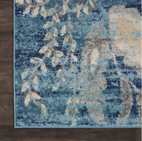 Nourison Tranquil Blue 80 X 100 Area Rug 805-115007 Image 1