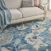 Nourison Tranquil Blue 80 X 100 Area Rug  805-115007 Thumb 4