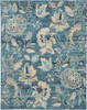 Nourison Tranquil Blue 80 X 100 Area Rug  805-115007 Thumb 0