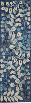 Nourison Tranquil Blue Runner 2'3" X 7'3" Area Rug  805-115011