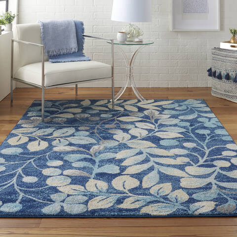 Nourison Tranquil Blue 40 X 60 Area Rug 805-115014 Image 3
