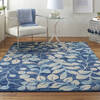 Nourison Tranquil Blue 40 X 60 Area Rug  805-115014 Thumb 3