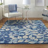 Nourison Tranquil Blue 40 X 60 Area Rug 805-115014 Thumb 3
