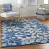 Nourison Tranquil Blue 40 X 60 Area Rug 805-115014 Thumb 5