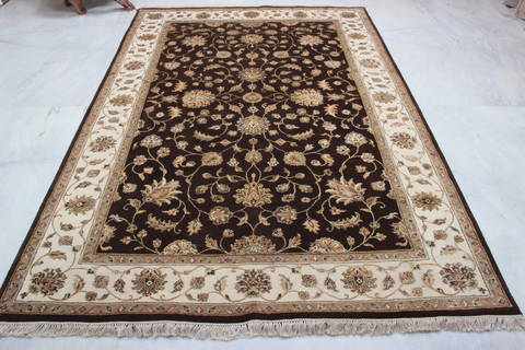 Jaipur Brown Hand Knotted 60 X 92 Area Rug 905-115023 Image 3