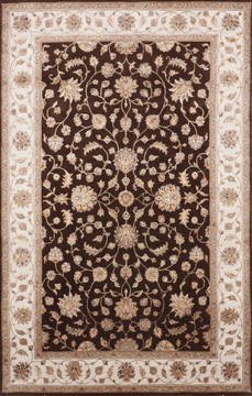 Jaipur Brown Hand Knotted 6'0" X 9'2"  Area Rug 905-115023