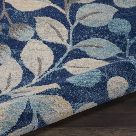 Nourison Tranquil Blue Round 53 X 53 Area Rug 805-115026 Image 2