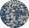 Nourison Tranquil Blue Round 53 X 53 Area Rug  805-115026 Thumb 0