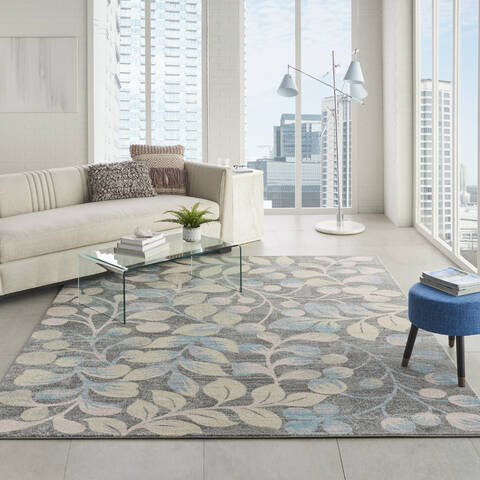 Nourison Tranquil Grey 80 X 100 Area Rug 805-115027 Image 3