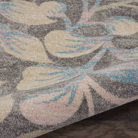Nourison Tranquil Grey 810 X 1110 Area Rug 805-115028 Image 2