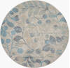 Nourison Tranquil Blue Round 53 X 53 Area Rug  805-115034 Thumb 0