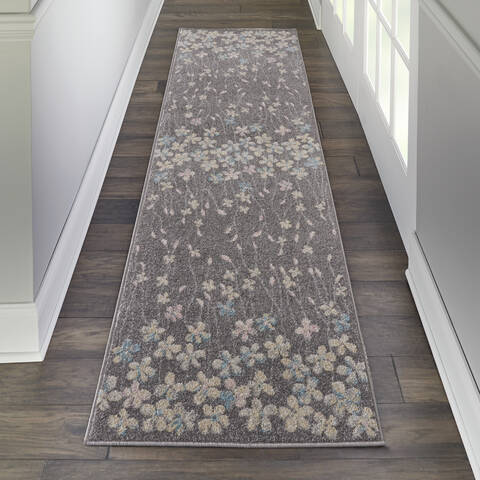 Nourison Tranquil Grey Runner 23 X 73 Area Rug 805-115038 Image 3