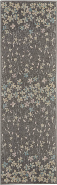 Nourison Tranquil Grey Runner 23 X 73 Area Rug 805-115038 Image 0