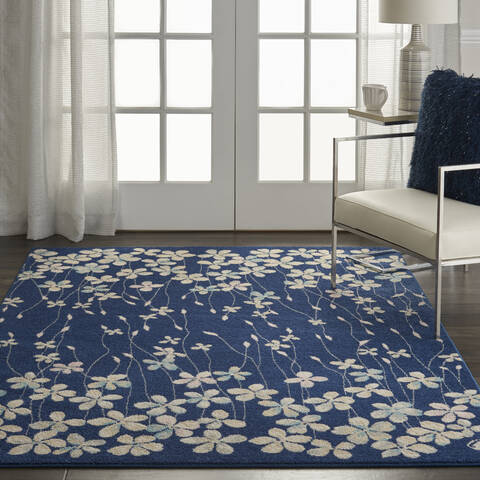 Nourison Tranquil Blue 40 X 60 Area Rug 805-115040 Image 3