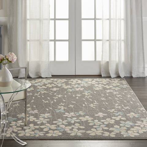 Nourison Tranquil Grey 40 X 60 Area Rug 805-115043 Image 3